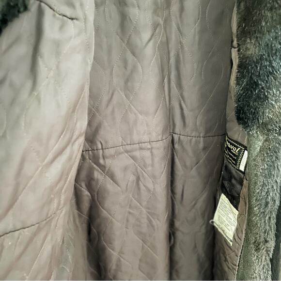 Vintage 60s/70s Tissavel France Faux Fur Long peacoat overcoat size S - Picture 5 of 8